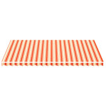 Tessuto di Ricambio per Tenda da Sole Giallo e Arancio 5x3 m