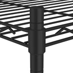 Scaffale a 3 Livelli 60x35x76 cm Nero 150 kg