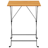 Set da Bistrot 3 pz Pieghevole in Legno Massello di Acacia