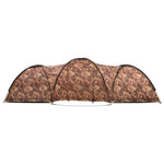 Tenda Igloo da Campeggio 650x240x190 cm per 8 Persone Mimetica