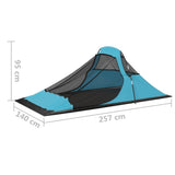 Tenda da Campeggio 317x240x100 cm Blu