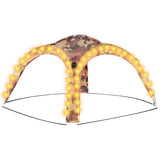 Tenda per Feste con LED e 4 Pareti 3,6x3,6x2,3 m Mimetica