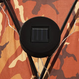 Tenda per Feste con LED e 4 Pareti 3,6x3,6x2,3 m Mimetica