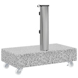 Base per Ombrellone Grigio Chiaro 45x25x8,3 cm in Granito