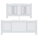 Copertura per Radiatore Bianca in MDF 205 cm