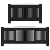 Copertura per Radiatore Nera in MDF 205 cm