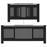Copertura per Radiatore Nera in MDF 205 cm