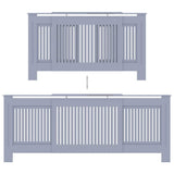 Copertura per Radiatore Grigia in MDF 205 cm