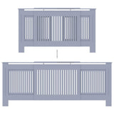 Copertura per Radiatore Grigia in MDF 205 cm