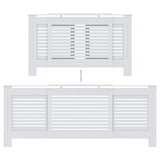 Copertura per Radiatore Bianca in MDF 205 cm