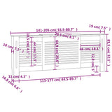 Copertura per Radiatore in MDF 205 cm