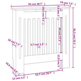 Copertura per Radiatore in Legno truciolato 78 cm
