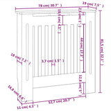 Copertura per Radiatore in MDF 78 cm