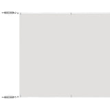 Paravento Verticale Bianco 60x1200 cm Tessuto Oxford