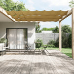 Paravento Verticale Beige 100x420 cm in Tessuto Oxford