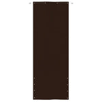 Paravento per Balcone Marrone 80x240 cm in Tessuto Oxford