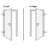 Porta d'Ingresso in Alluminio e PVC Bianco 100x200 cm