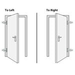 Porta d'Ingresso in Alluminio e PVC Bianco 100x210 cm