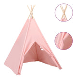 Tenda Tipi per Bambini con Borsa Rosa Microfibra 120x120x150cm