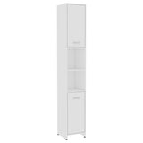 Set Mobili da Bagno 3 pz Bianco in Truciolato