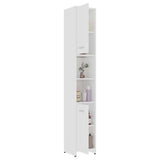 Set Mobili da Bagno 3 pz Bianco in Truciolato