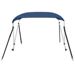 Bimini di Prua con Tendalino a 2 Archi Blu Marino 180x150x110cm