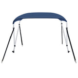 Bimini di Prua con Tendalino a 2 Archi Blu Marino 180x150x110cm