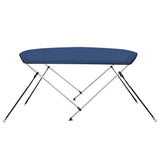 Bimini di Prua con Tendalino a 2 Archi Blu Marino 180x150x110cm