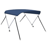 Bimini di Prua con Tendalino a 2 Archi Blu Marino 180x150x110cm