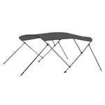 Bimini di Prua con Tendalino a 3 Archi Antracite 183x180x137 cm