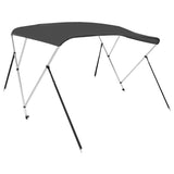 Bimini di Prua con Tendalino a 3 Archi Antracite 183x196x137 cm