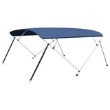 Bimini di Prua Tendalino a 4 Archi Blu 243x(230-244)x137 cm