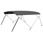 Bimini di Prua Tendalino 4 Archi Antracite 243x(230-244)x137 cm