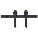 Porta Scorrevole con Set Hardware 100x210 cm in Legno di Pino