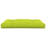 Cuscino per Pallet Verde Brillante 120x80x12 cm in Tessuto