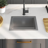 Lavello da Cucina Lavorato a Mano in Acciaio Inox