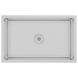 Lavello da Cucina Lavorato a Mano in Acciaio Inox