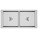 Lavello da Cucina Lavorato a Mano in Acciaio Inox