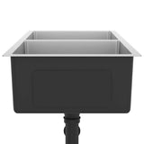 Lavello da Cucina Lavorato a Mano in Acciaio Inox