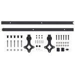 Porta Scorrevole con Set Hardware 90x210 cm in Legno di Pino