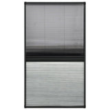Zanzariera Plissettata Finestra Alluminio 80x160 cm con Tendina