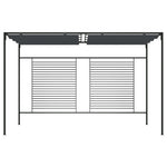 Gazebo con Tetto Retrattile 4x3x2,3 m Antracite 180 g/m