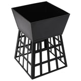 Braciere e Barbecue 2 in 1 34x34x48 cm in Acciaio