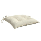 Cuscini per Sedia 2 pz Bianco Crema 50x50x7cm in Tessuto Oxford