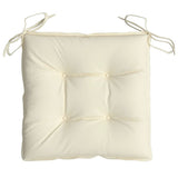 Cuscini per Sedia 2 pz Bianco Crema 50x50x7cm in Tessuto Oxford