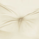 Cuscini per Sedia 2 pz Bianco Crema 50x50x7cm in Tessuto Oxford