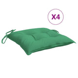 Cuscini per Sedia 4 pz Verdi 50x50x7 cm Tessuto Oxford