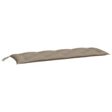 Cuscino per Panca Tortora 150x50x3 cm in Tessuto Oxford