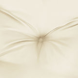 Cuscino per Panca Bianco Crema 200x50x7 cm in Tessuto Oxford