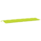 Cuscino per Panca Verde Intenso 200x50x7 cm in Tessuto Oxford